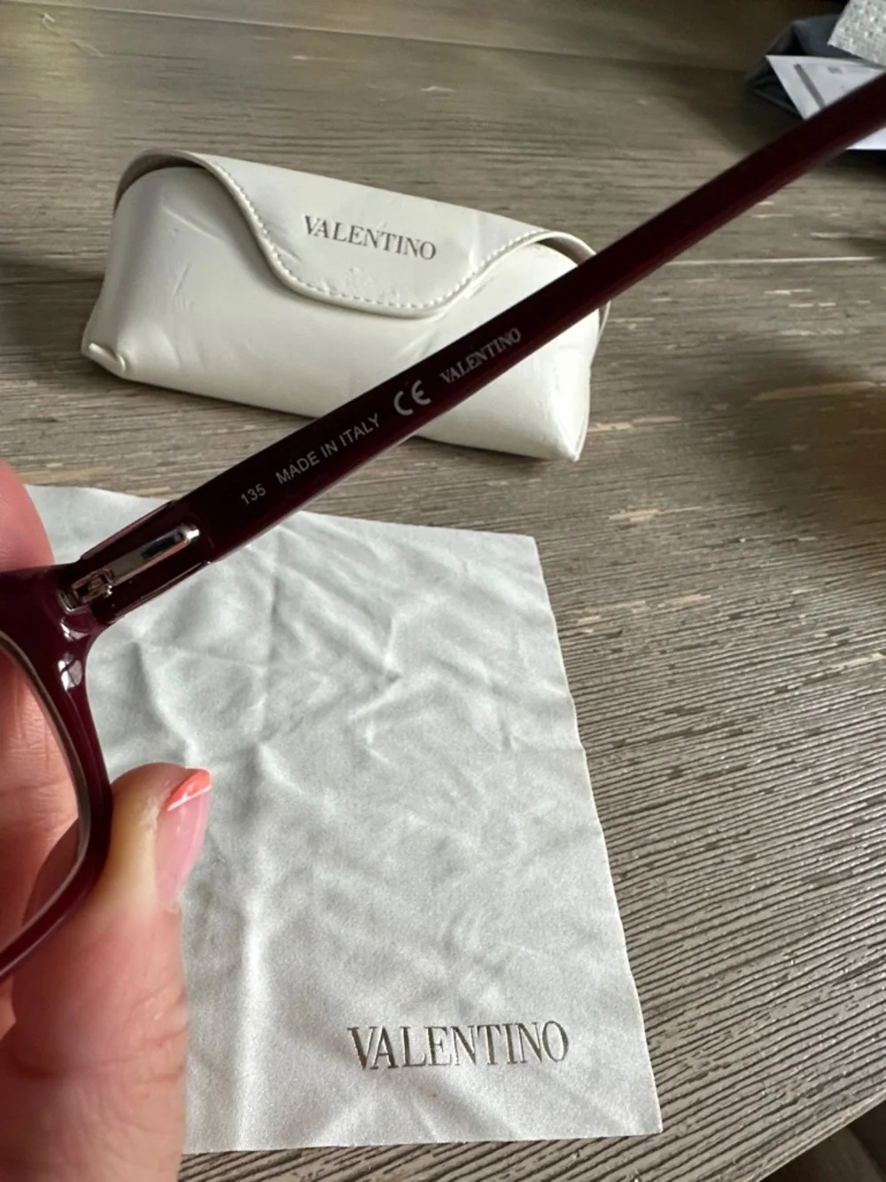 Valentino Burgundy/Tortoise Cat-Eye Optical Glasses